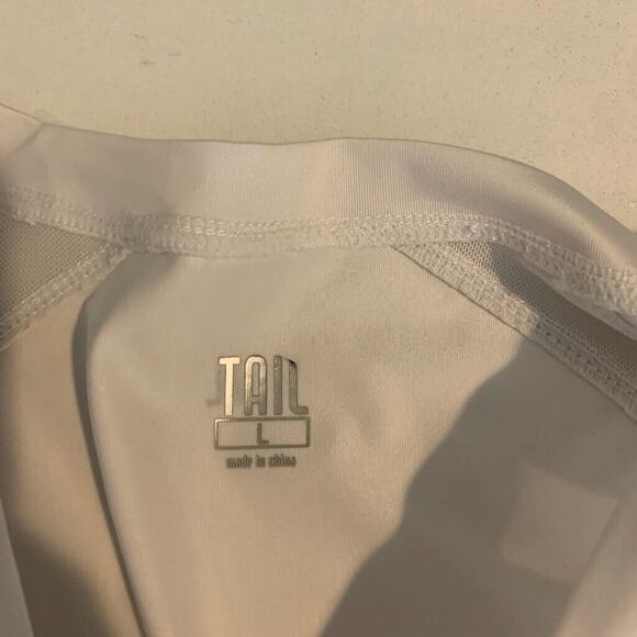 Tail Shirt Womens L Large White Essentials Alda Long Sleeve Mesh Panels UPF 50+ - Picture 9 of 12